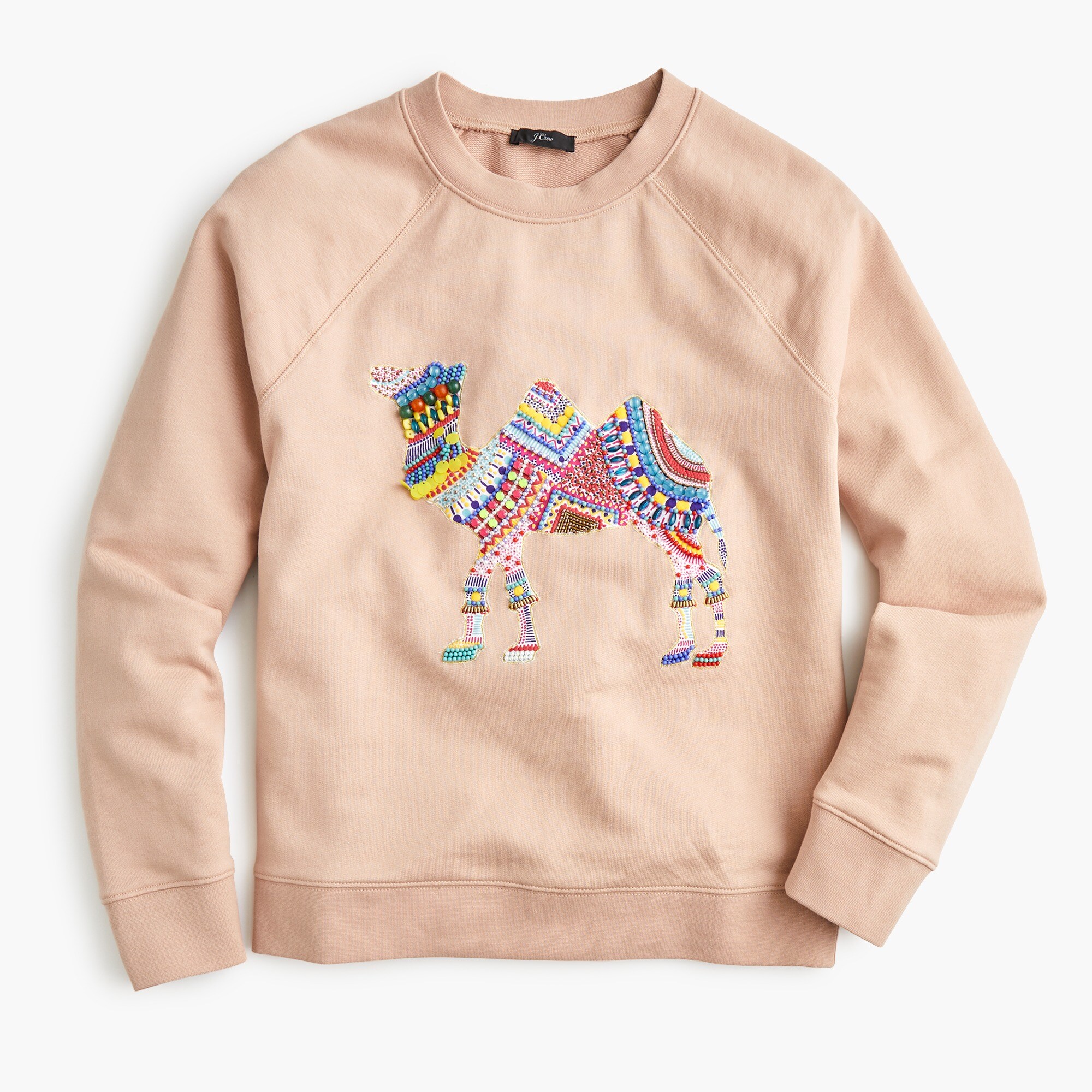 Camel crewneck sweatshirt