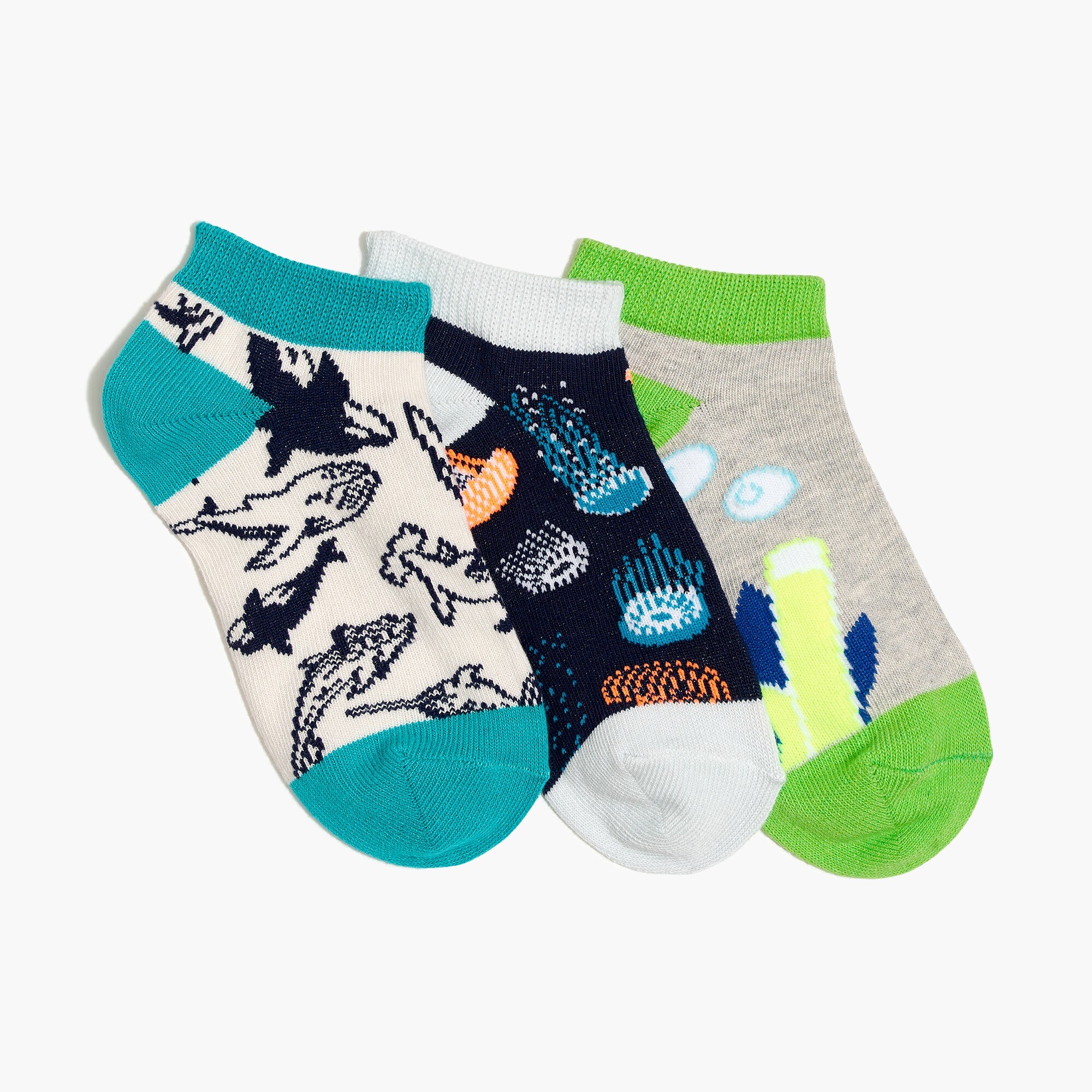 Boys' ankle sock three-pack