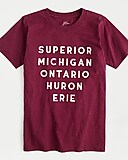 "Great Lakes" graphic T-shirt