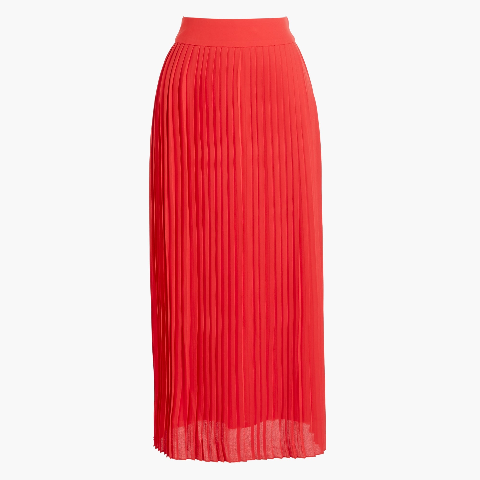 Pleated midi skirt