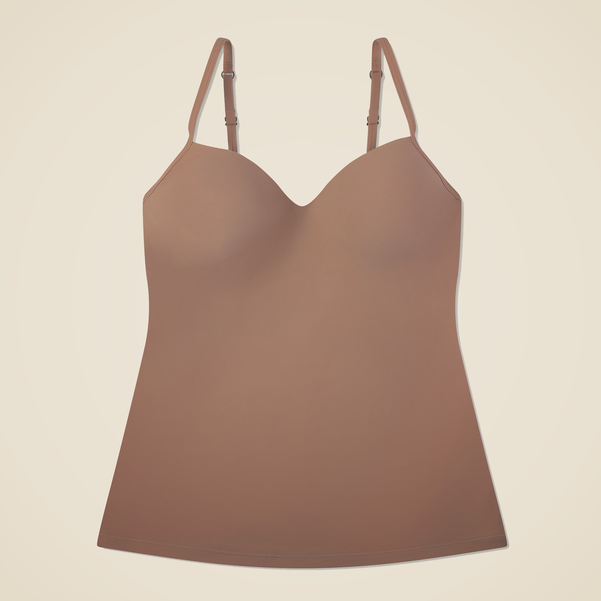 QT Padded Seamless Wire Free Cami Bra (15084),36DD,Nude at