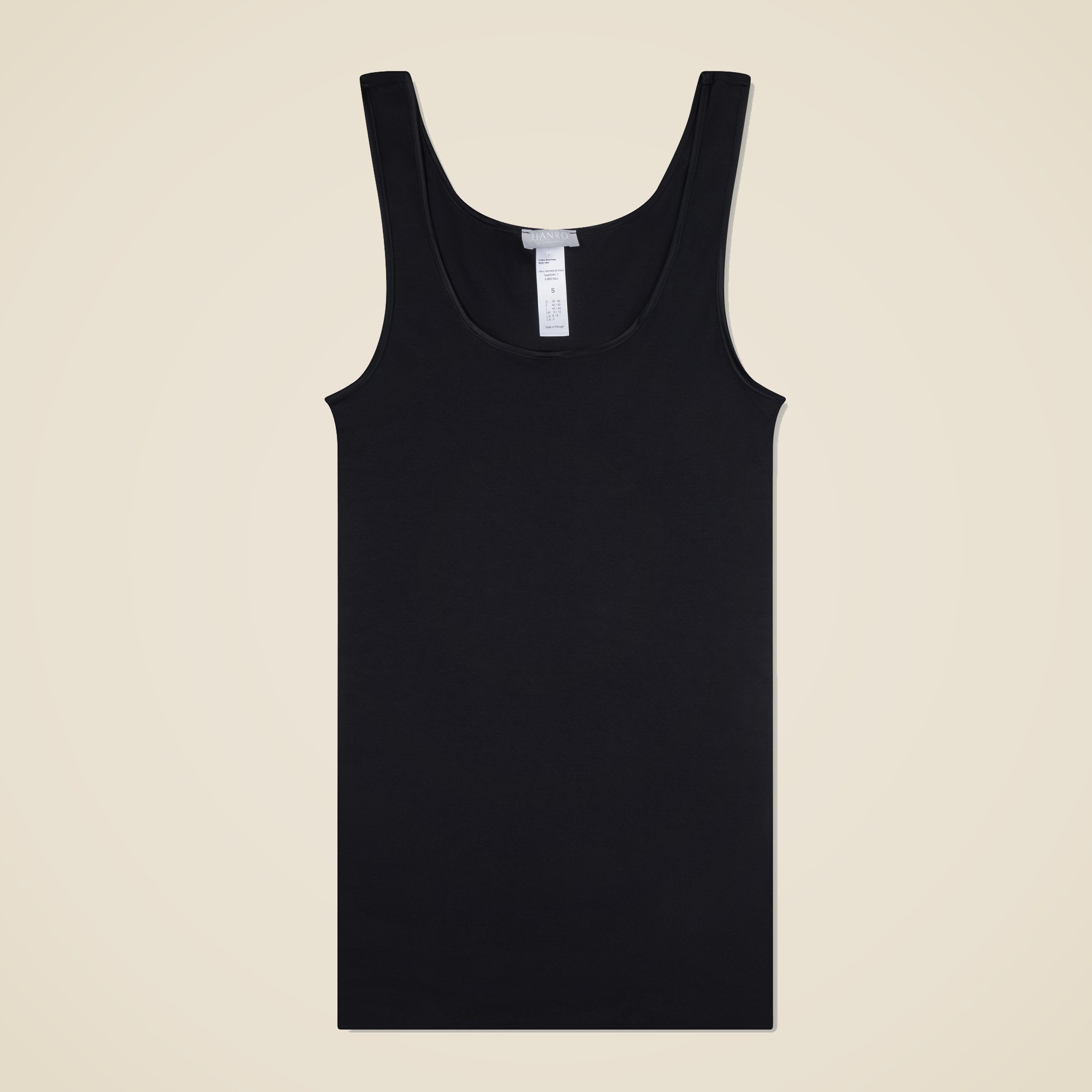 HANRO® cotton seamless round-neck tank top