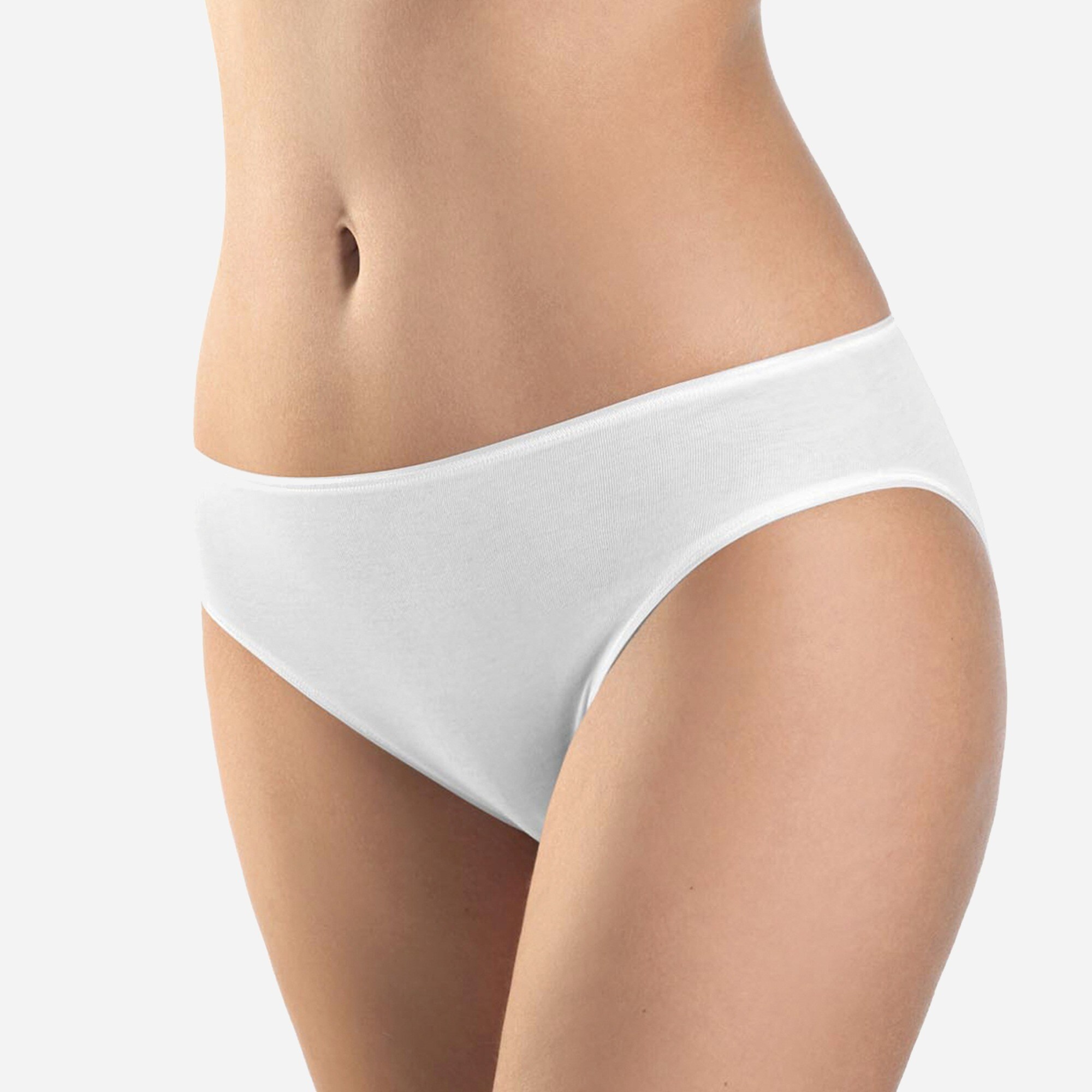HANRO® cotton seamless full high-cut brief