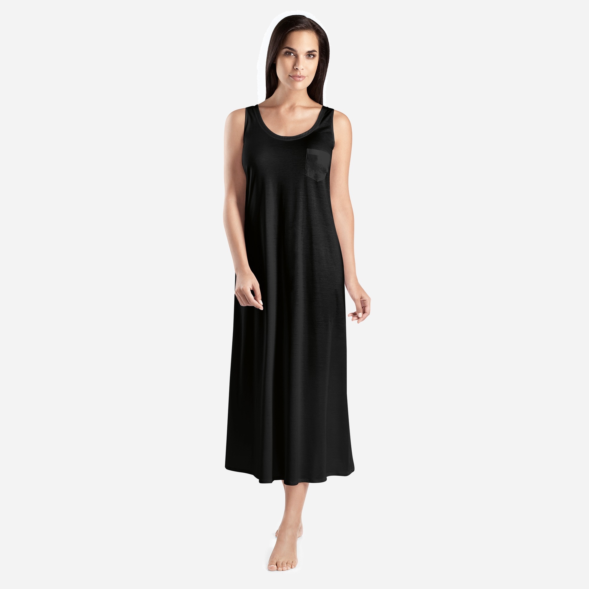 HANRO cotton deluxe long tank gown - image 5