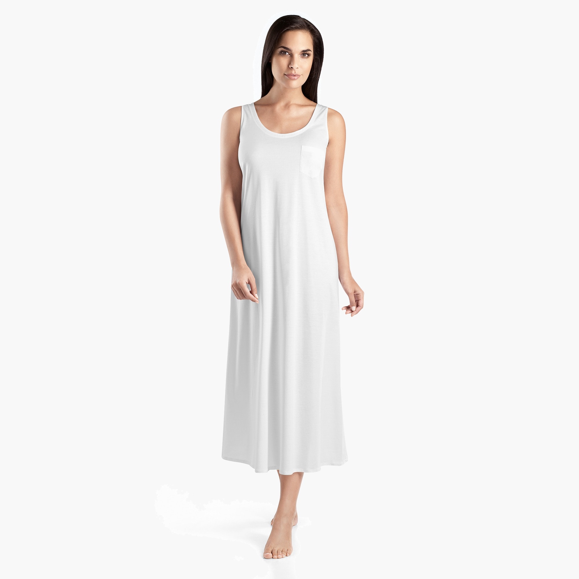 HANRO cotton deluxe long tank gown - image 3