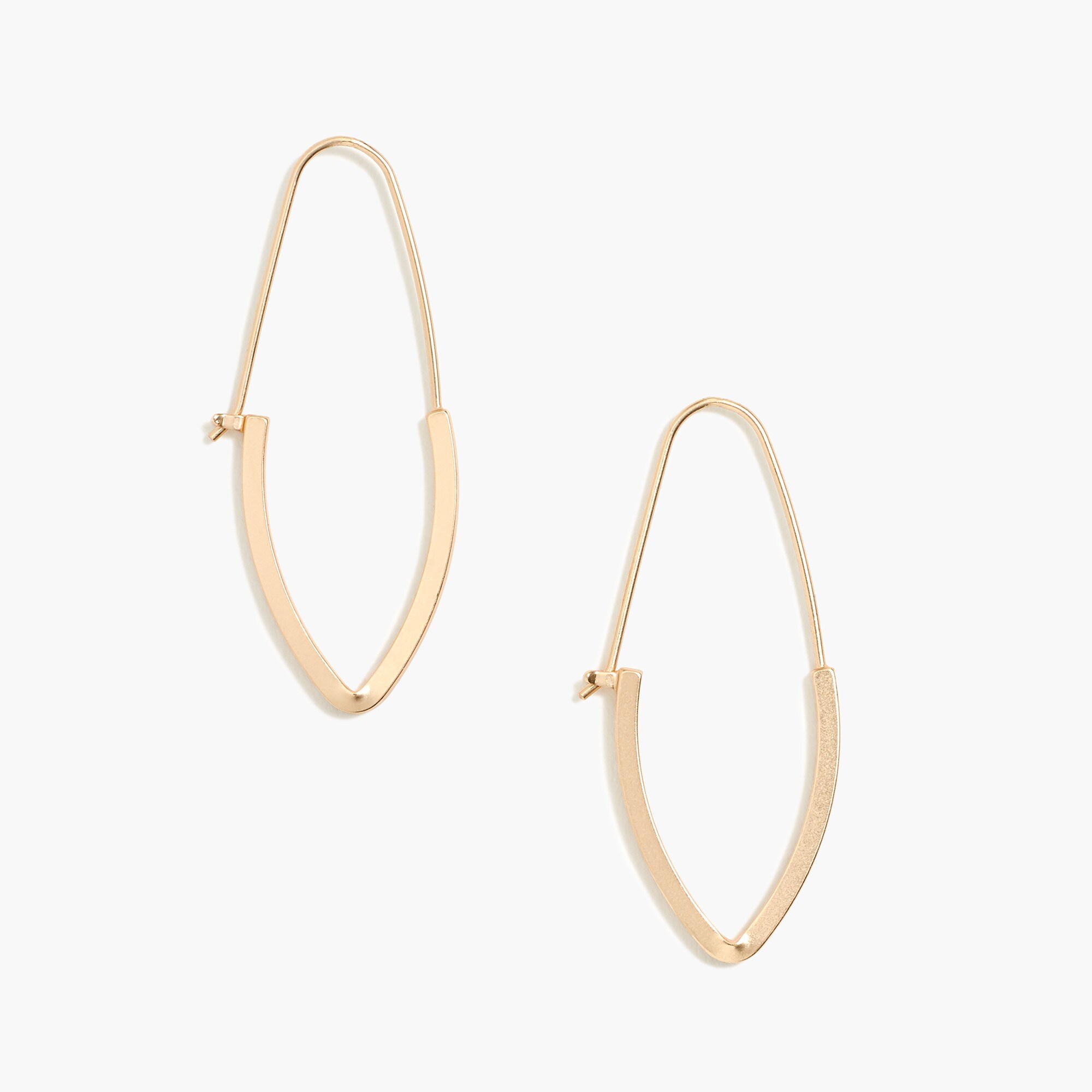 Modern hoop earrings