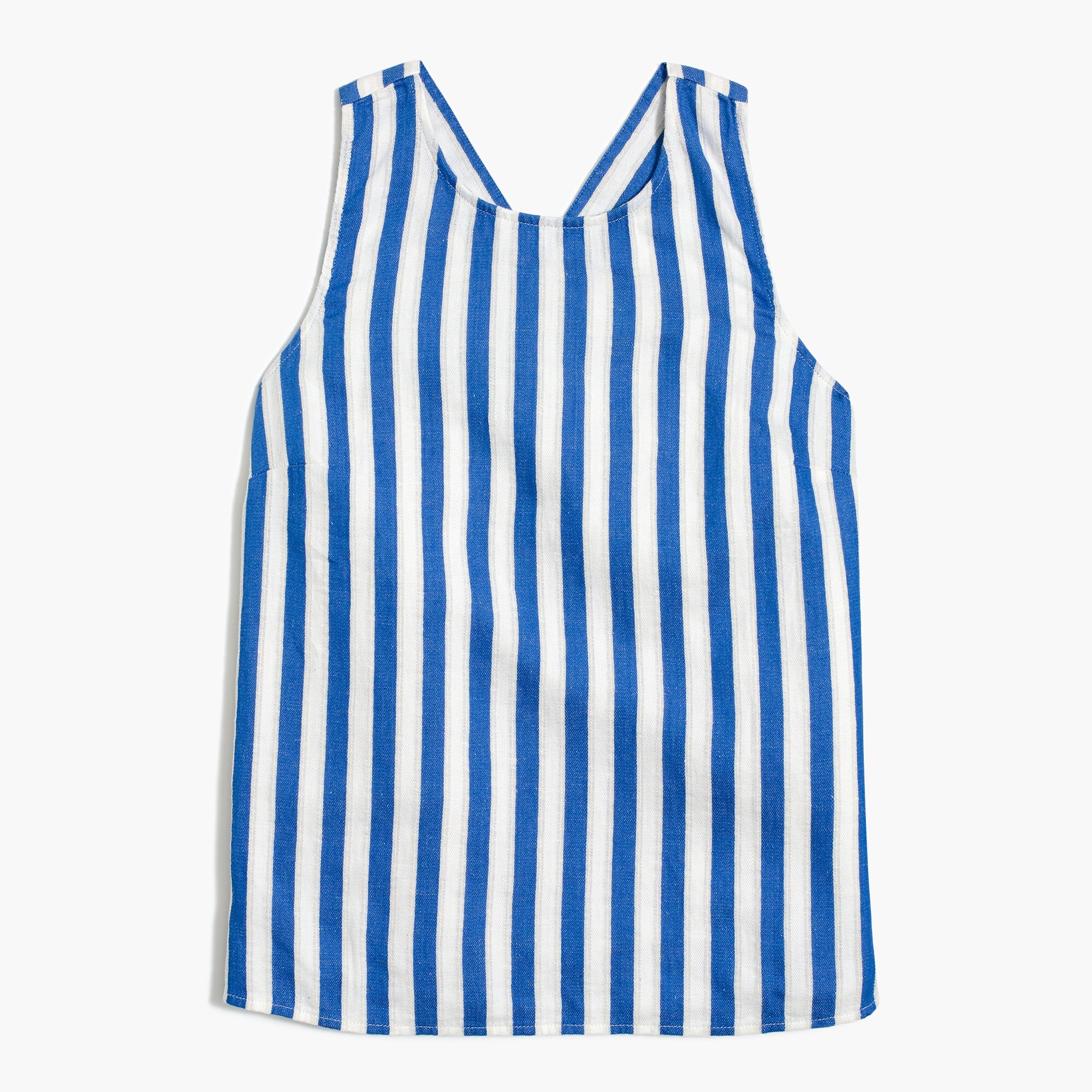 Sleeveless top with crisscross back