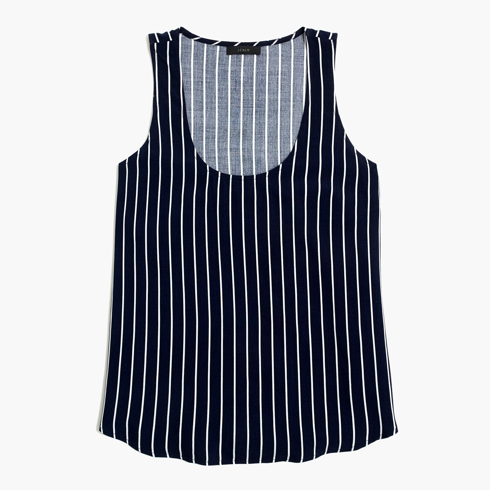 striped sleeveless top for women