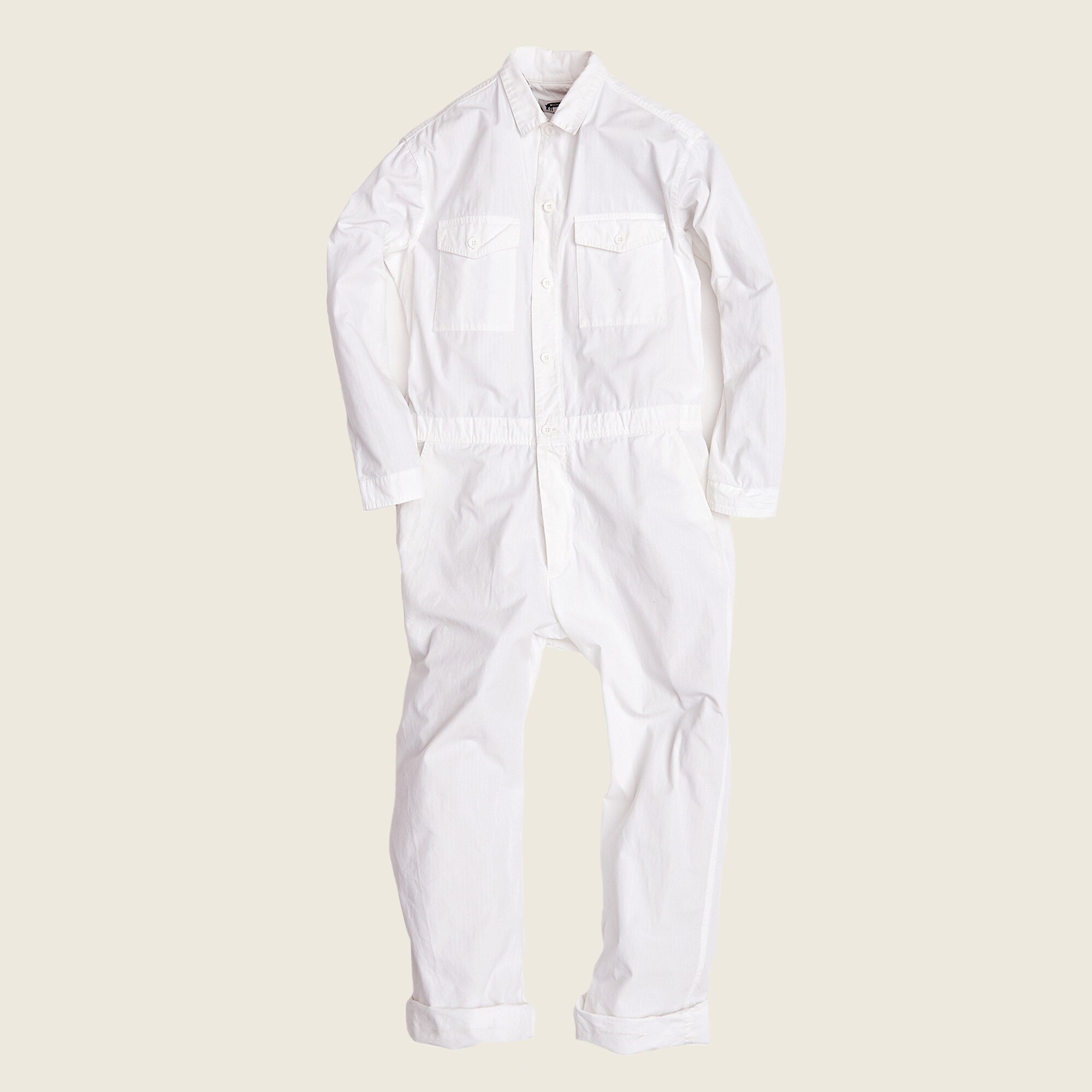 j crew white jumpsuit