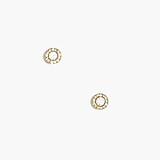 Glimmer circle stud earrings