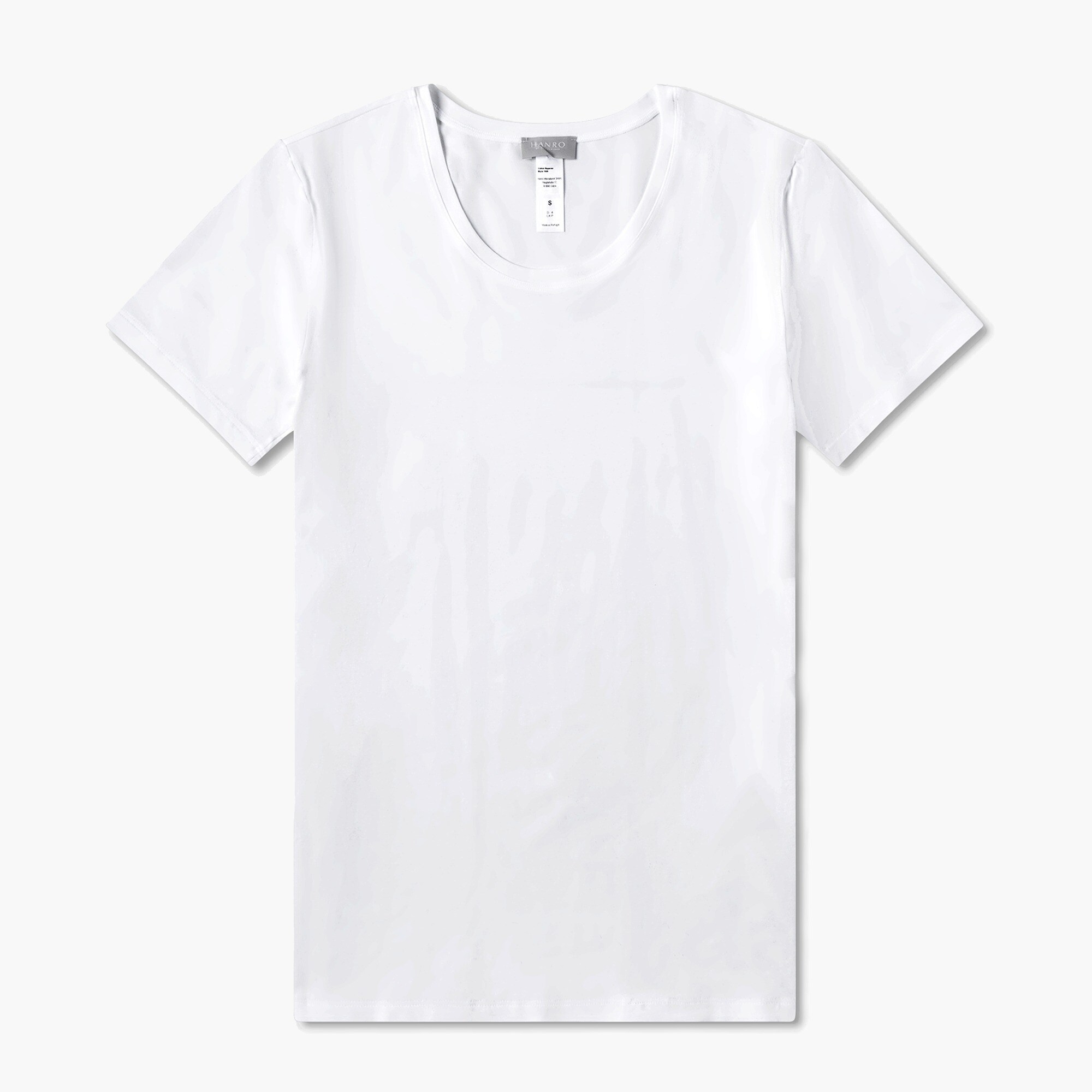 mens HANRO® cotton superior short-sleeve crewneck T-shirt