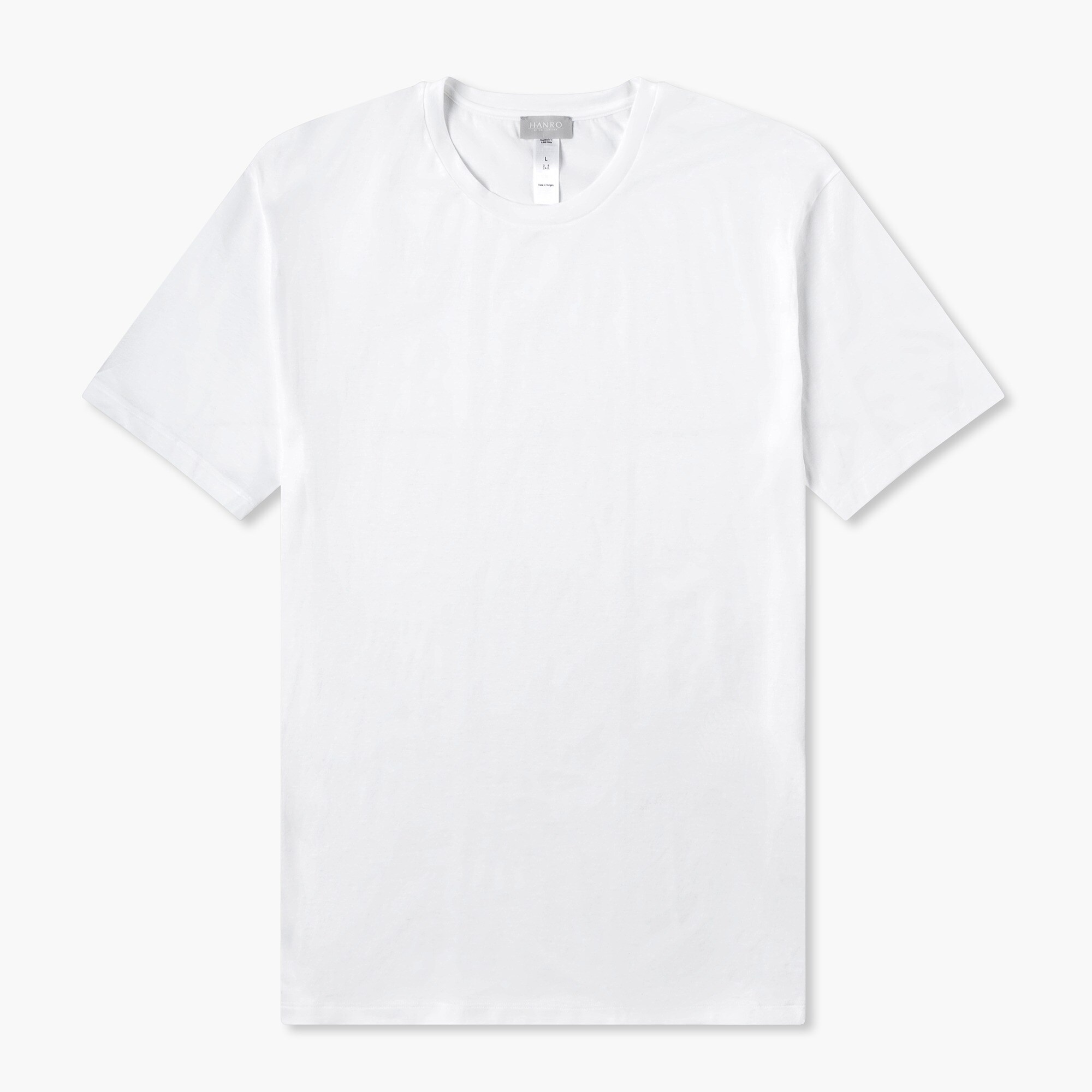 mens HANRO® cotton sporty short-sleeve crewneck T-shirt