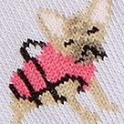 French bulldog wearing life jacket no-show socks HYACINTH FRENCHIE LIFE factory: french bulldog wearing life jacket no-show socks for women