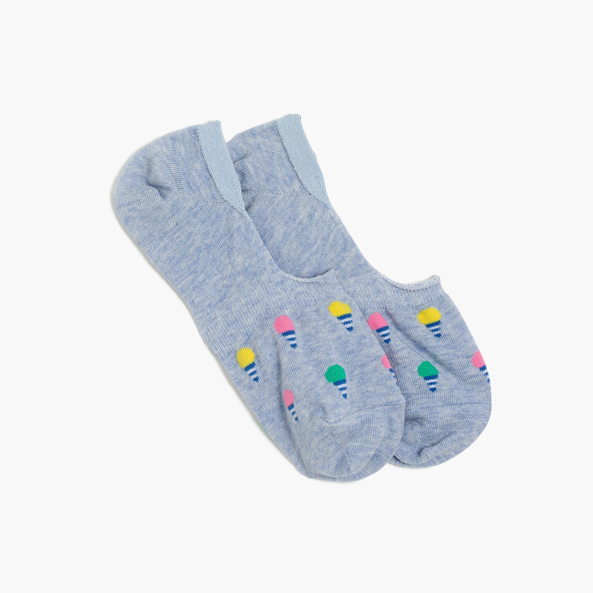Striped cone low-profile socks