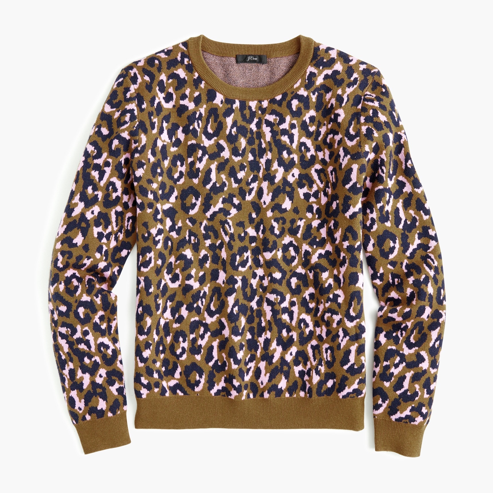 Crewneck Sweater In Leopard : | J.Crew