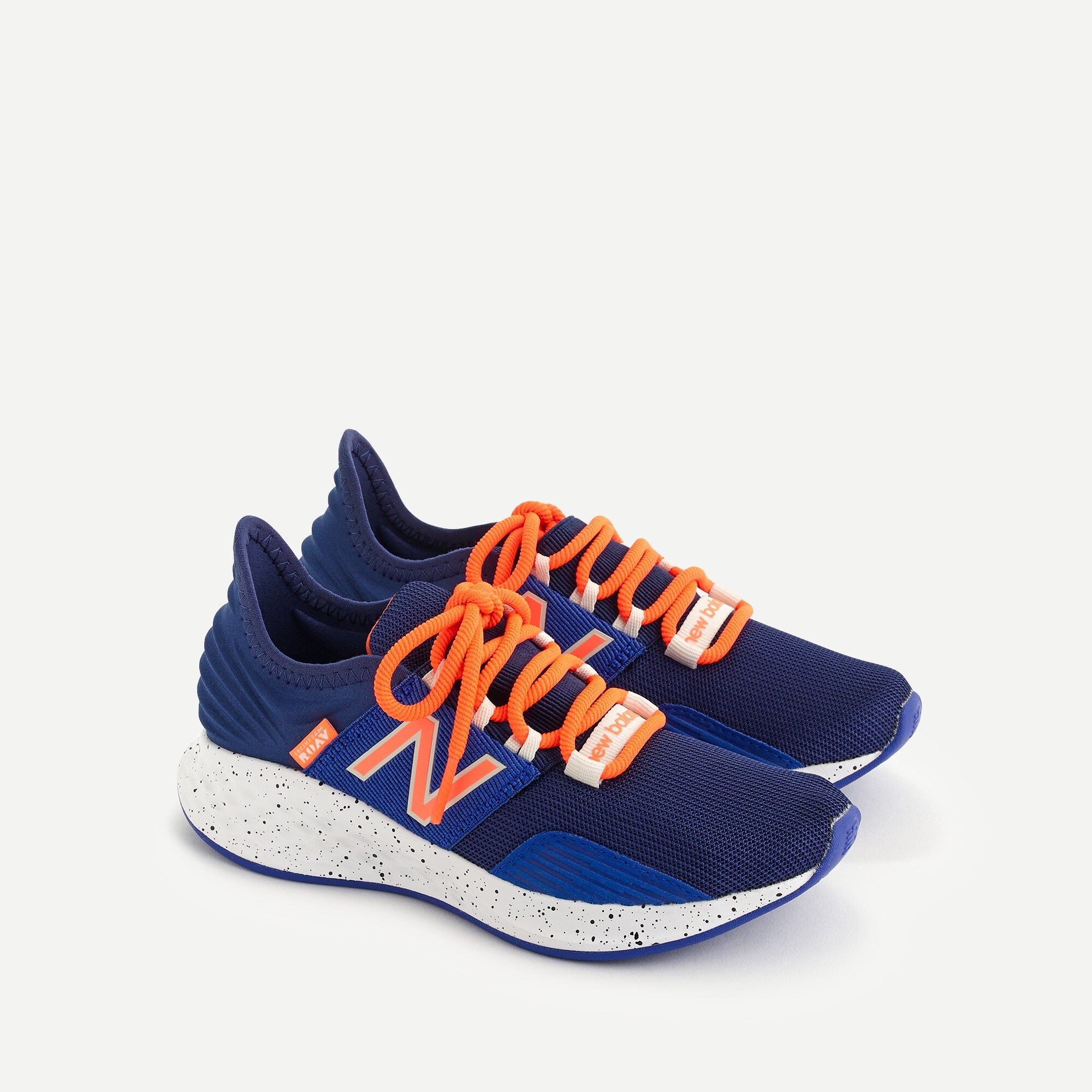 Kids' New Balance® for crewcuts navy Fresh Foam Roav sneakers in larger sizes