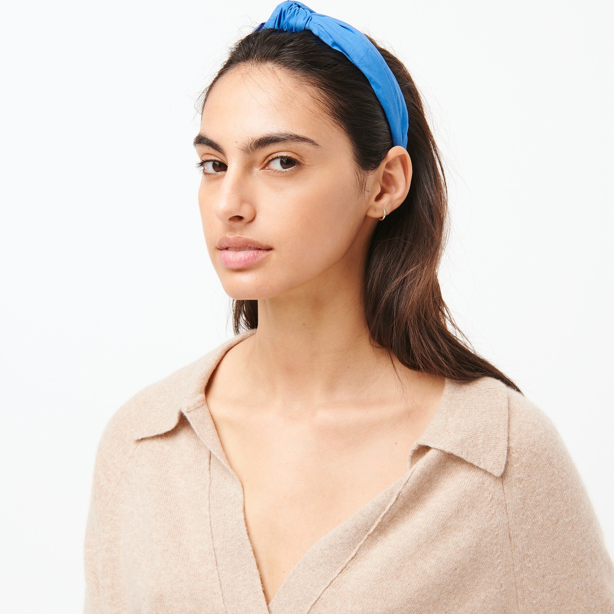 J.Crew Knot Headband In Solid Cotton For Women