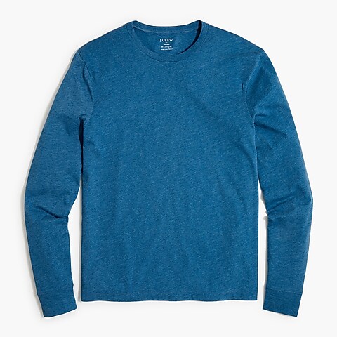  Long-sleeve washed jersey tee