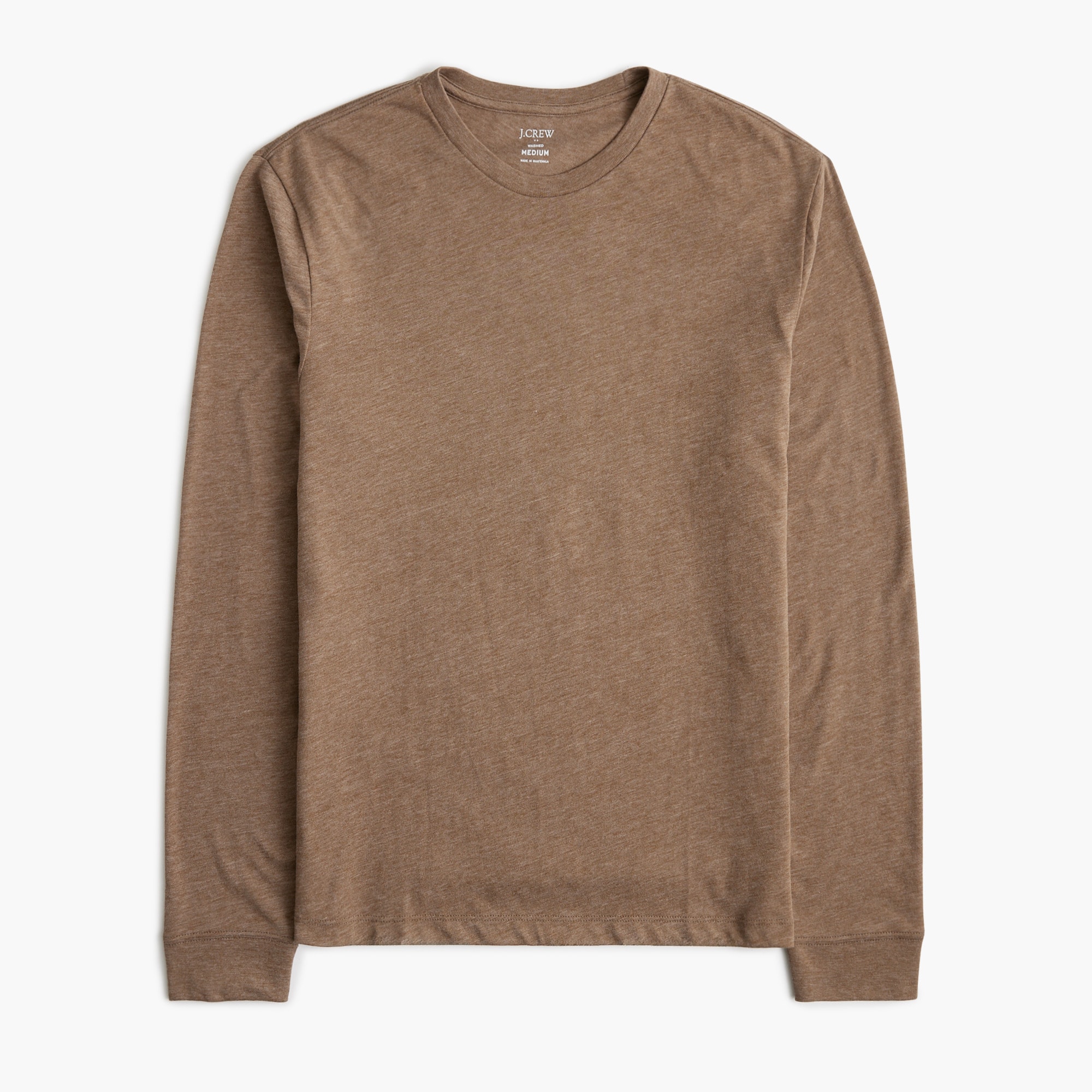  Long-sleeve washed jersey tee