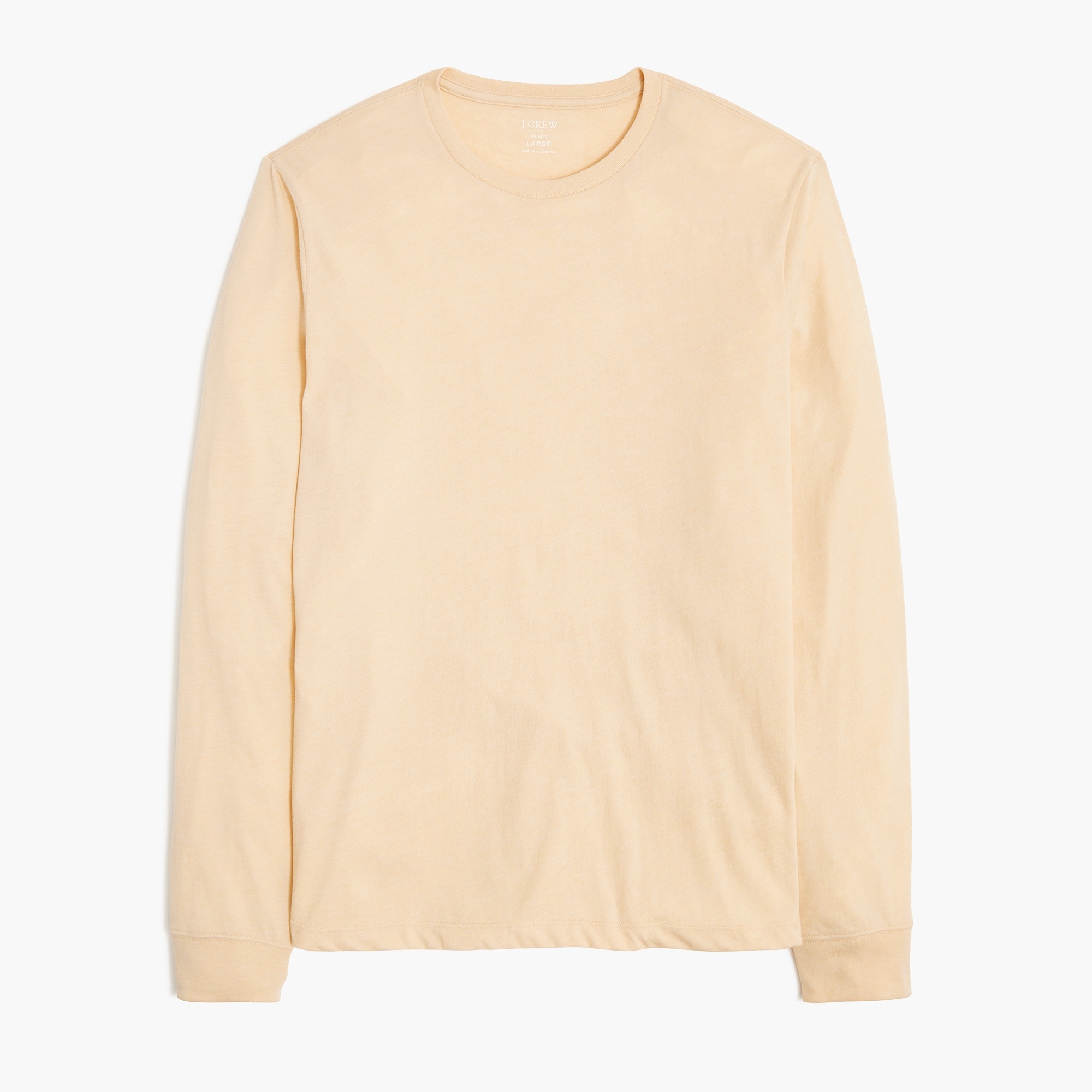 Long-sleeve Washed Jersey Tee For Men | Factory