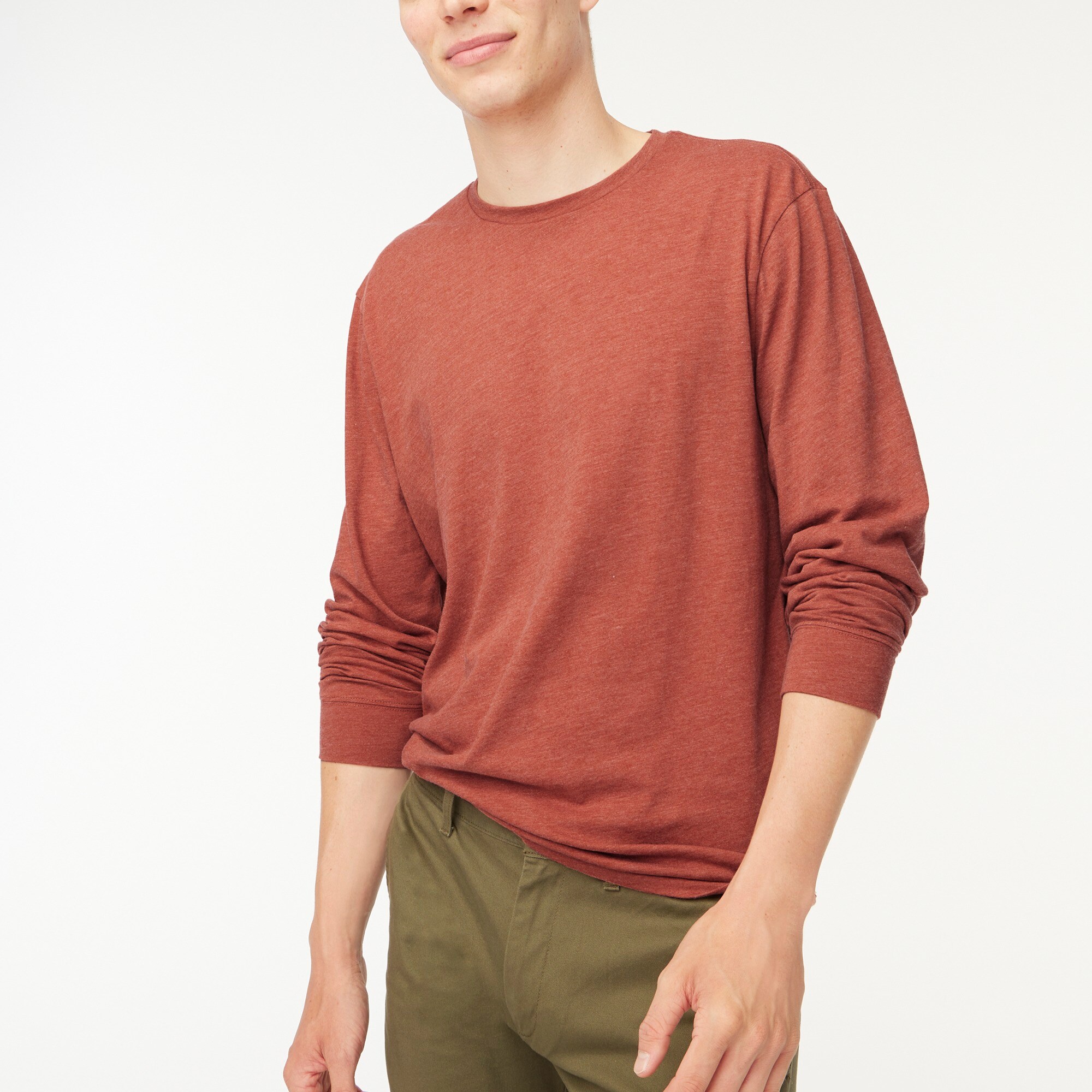 mens Long-sleeve washed jersey tee