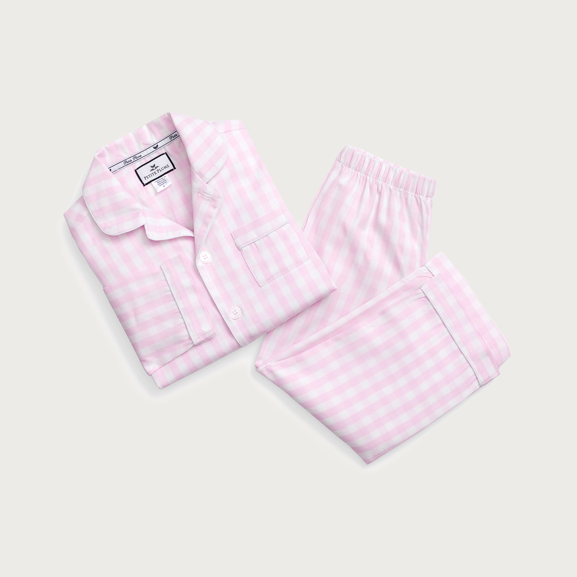 Petite Plume™ pajama set in gingham
