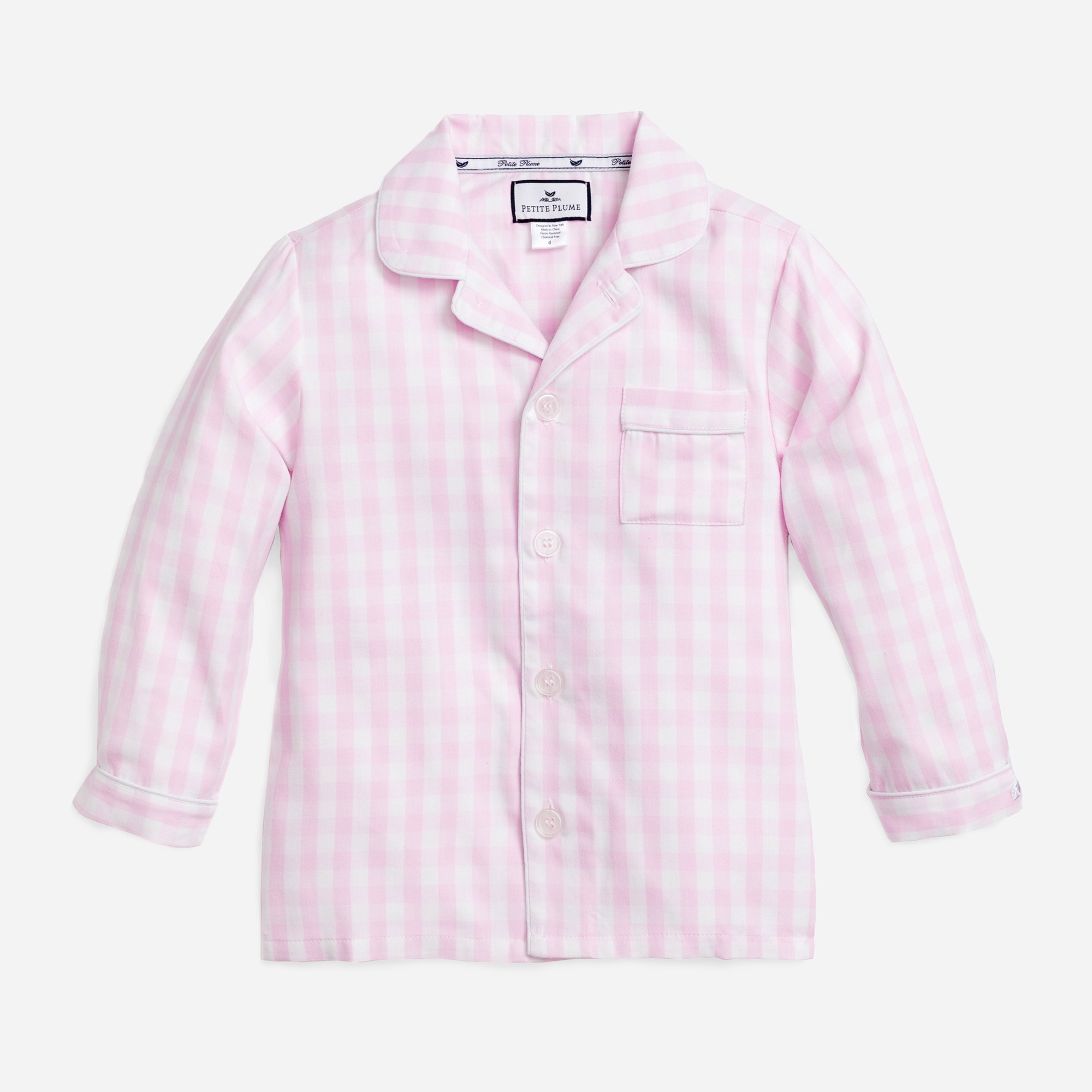 Petite Plume™ pajama set in gingham - thumbnail 2