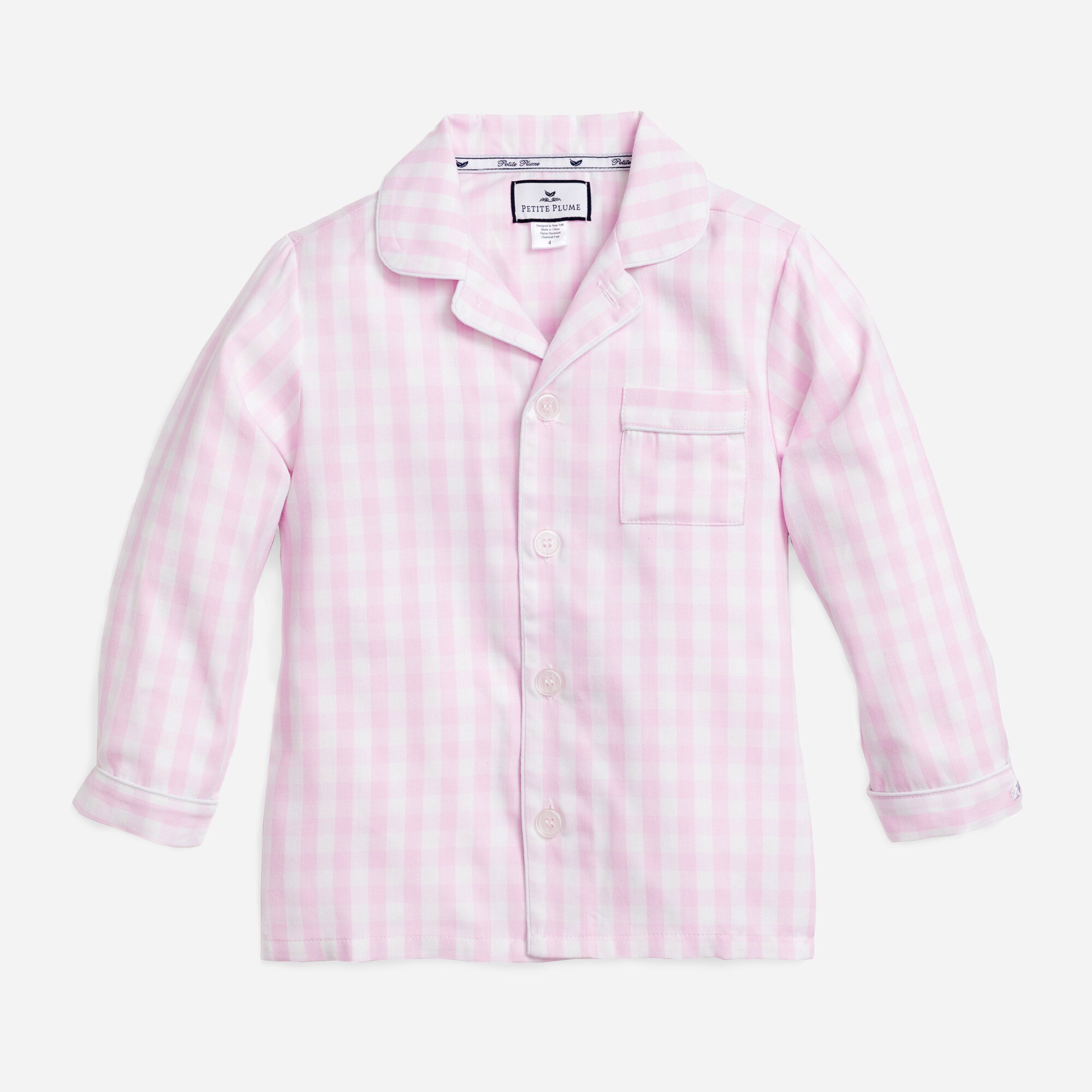 Petite Plume™ pajama set in gingham