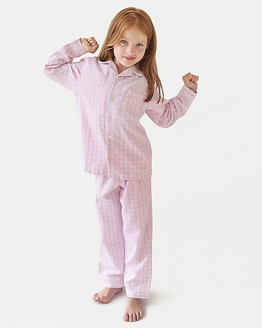 girls Petite Plume™ pajama set in gingham