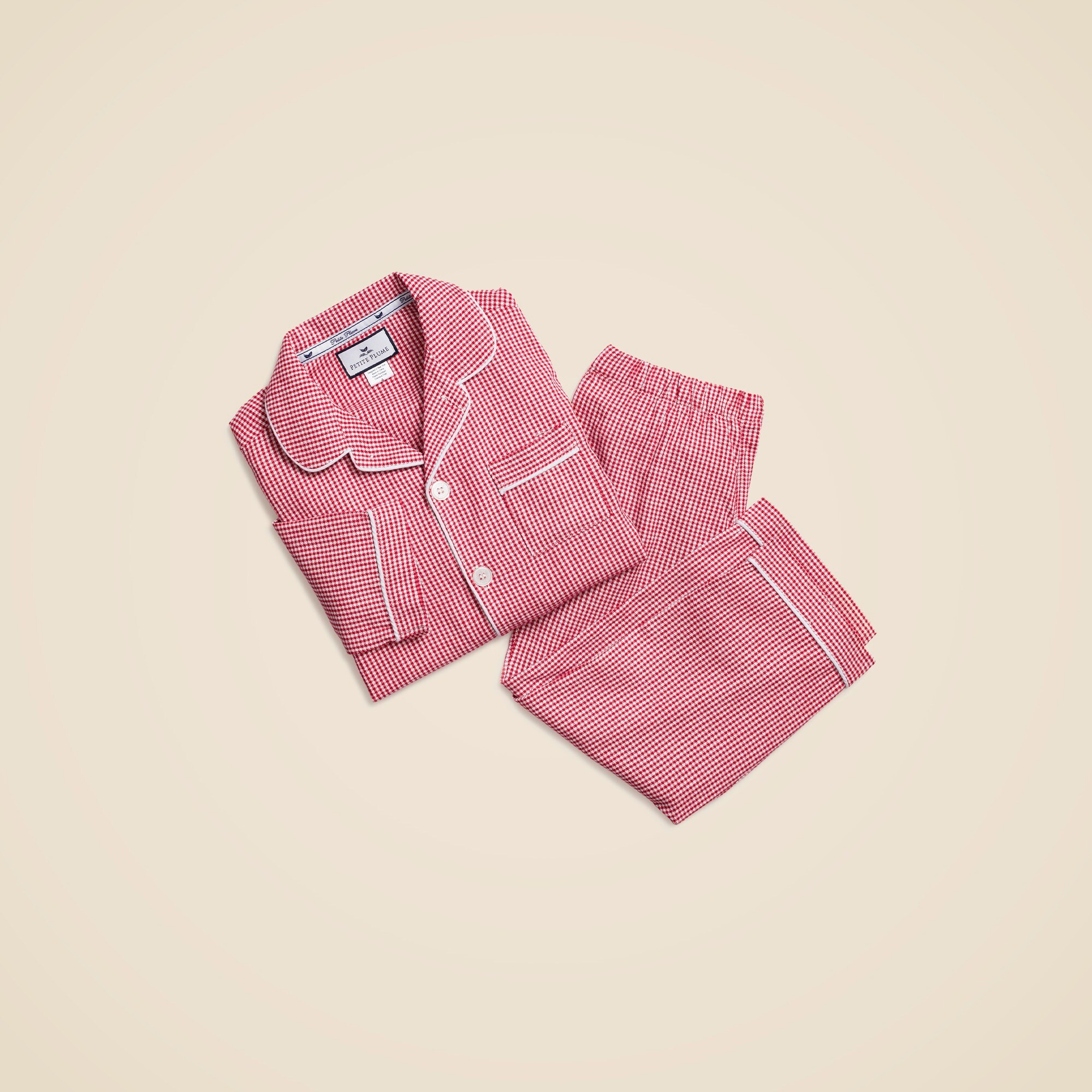 Petite Plume™ kids' pajama set in french ticking