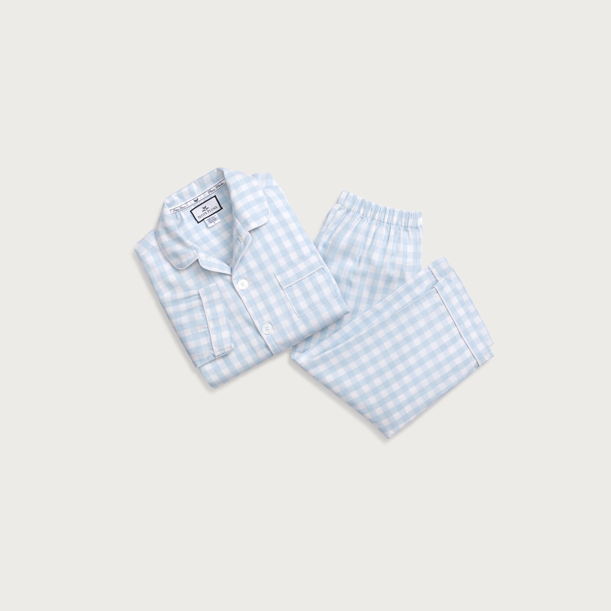 Petite Plume™ kids' pajama set in french ticking