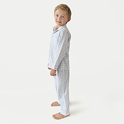 Petite Plume&trade; kids' pajama set in french ticking