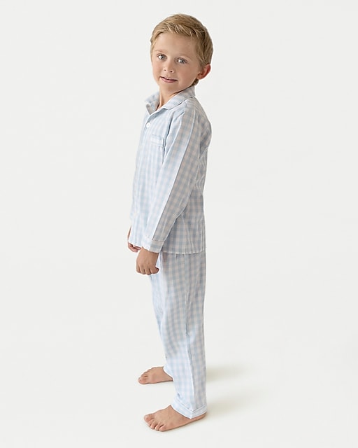 girls Petite Plume™ kids' pajama set in french ticking