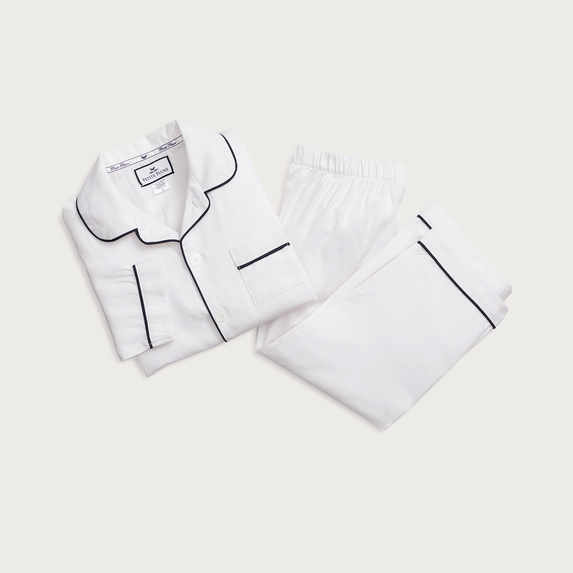 Petite Plume™ kids' pajama set in french ticking