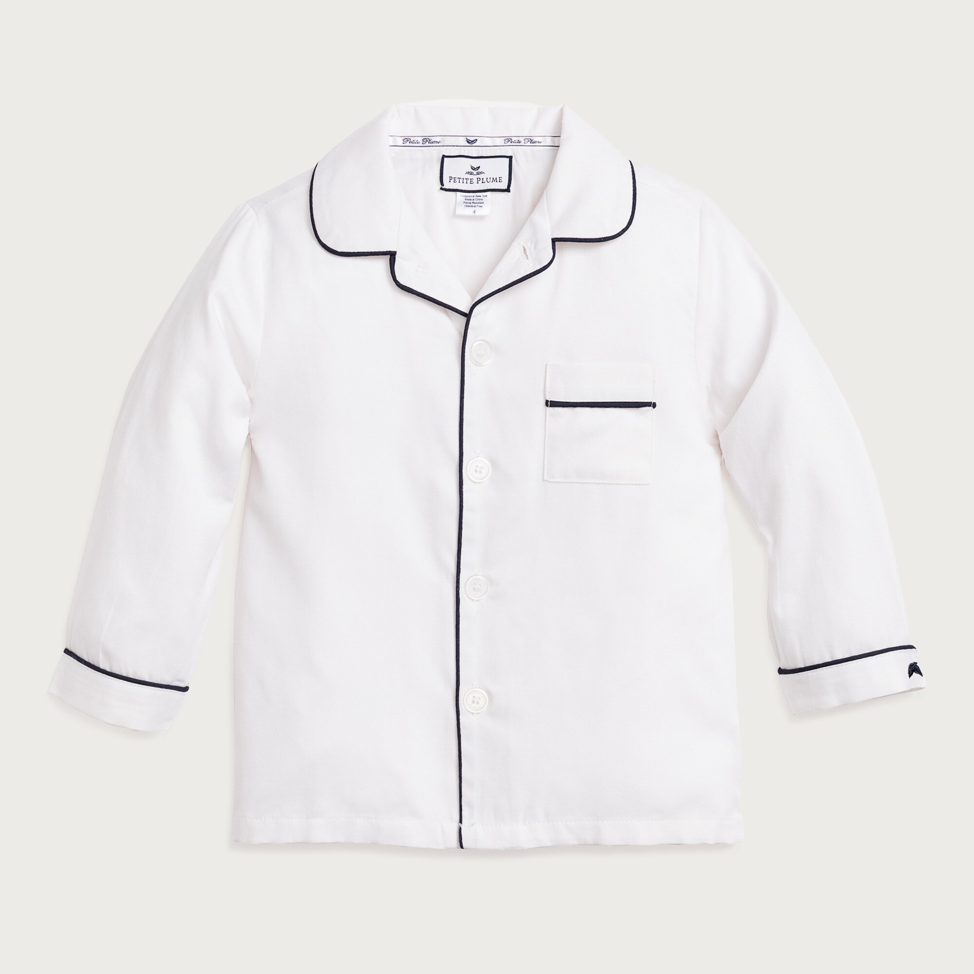 Petite Plume™ kids' pajama set in french ticking
