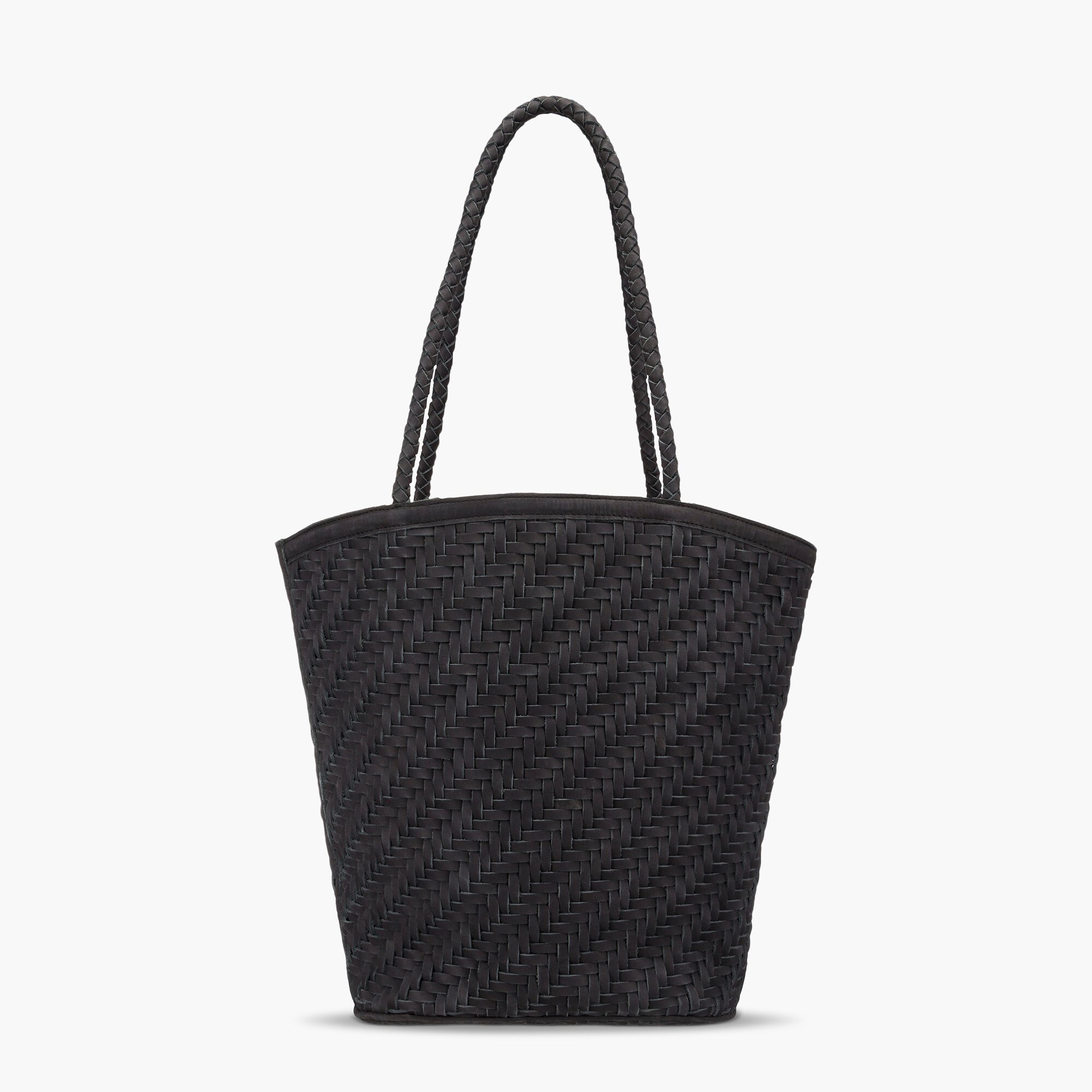 Bembien® Jeanne leather woven market tote bag