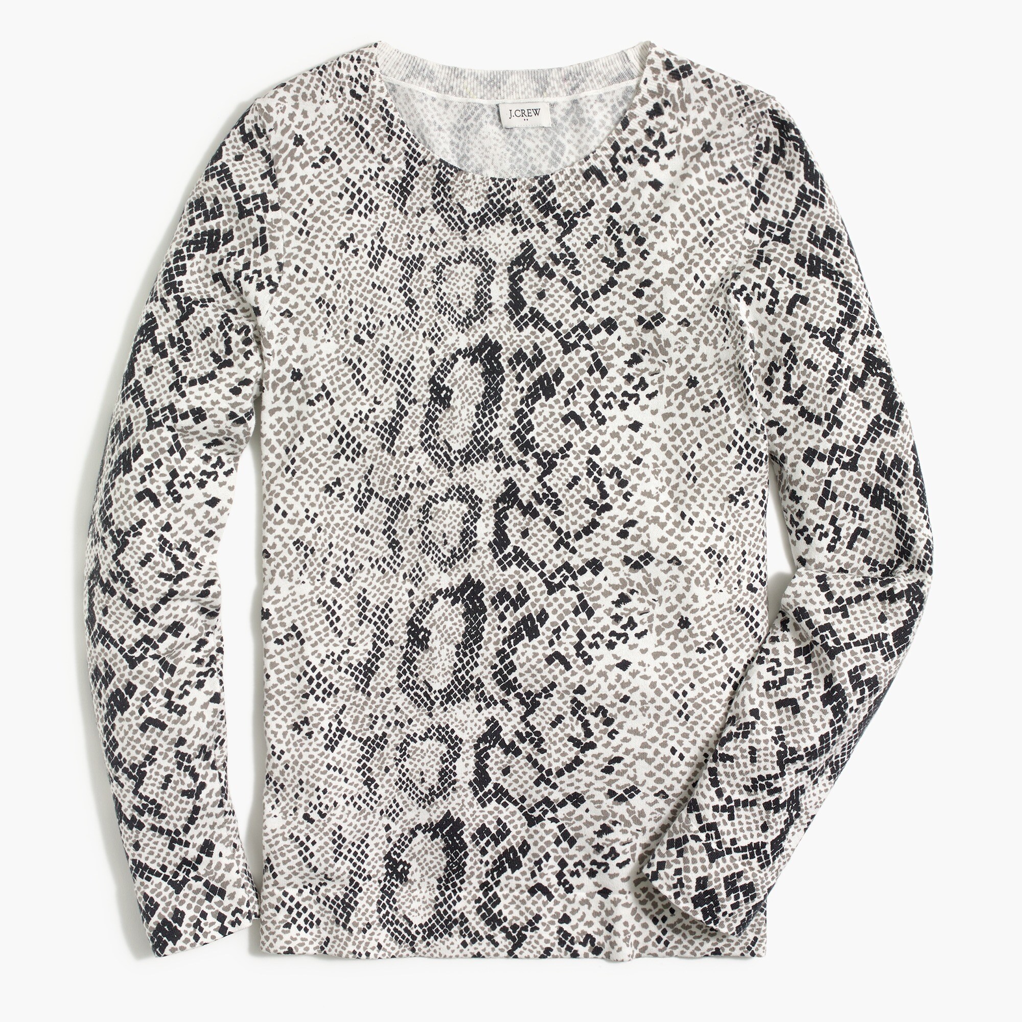 snake-print teddie sweater for women