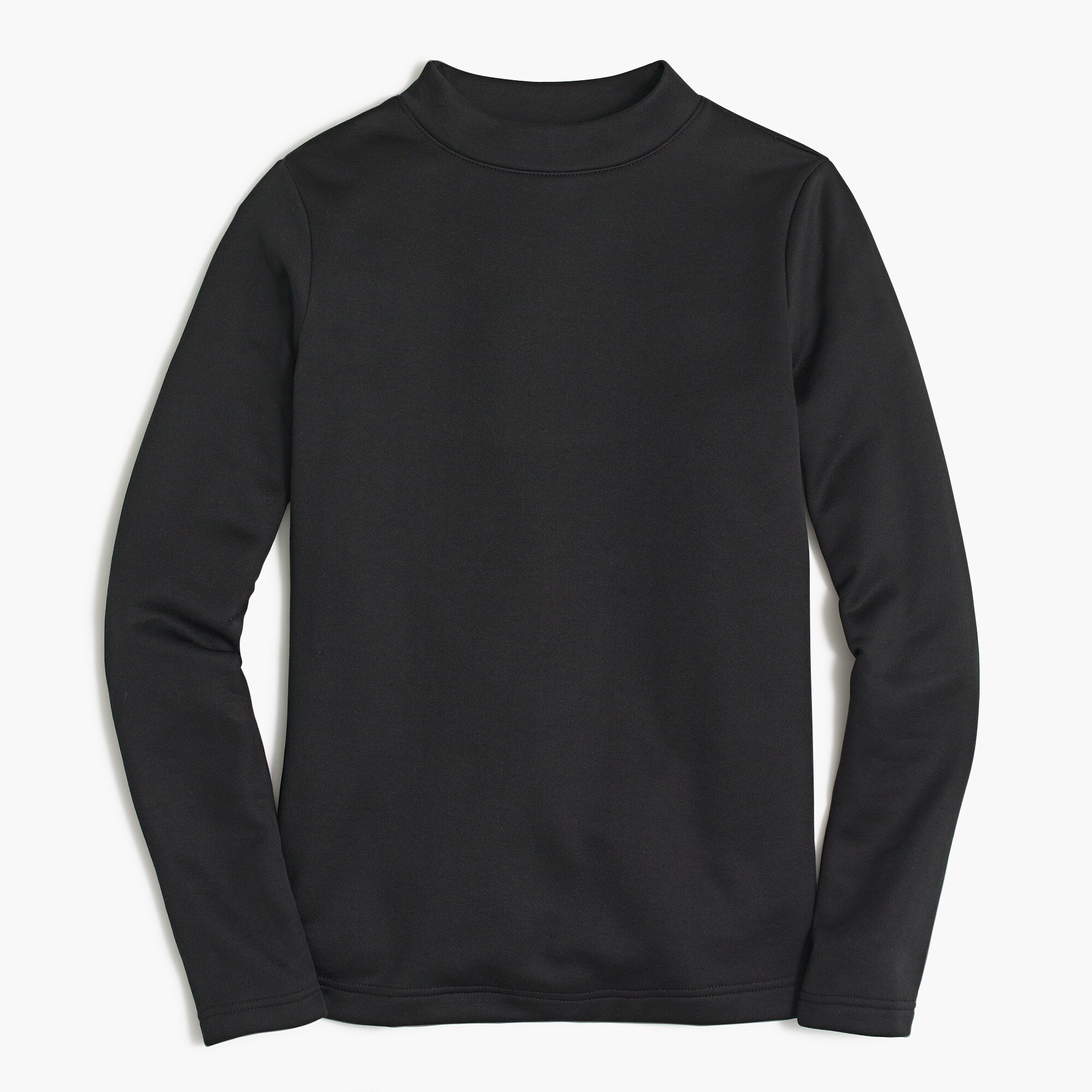 fleece mockneck sweatshirt for women