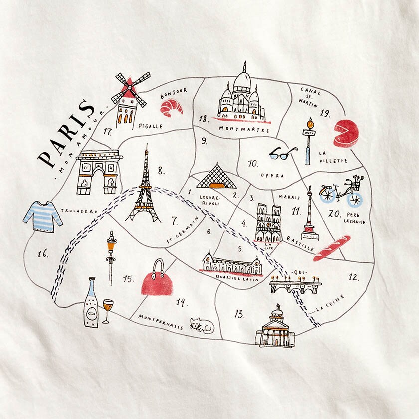 Paris graphic tee null factory: paris graphic tee for women