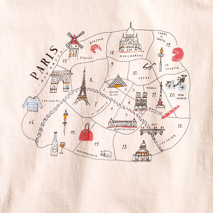Paris graphic tee null factory: paris graphic tee for women