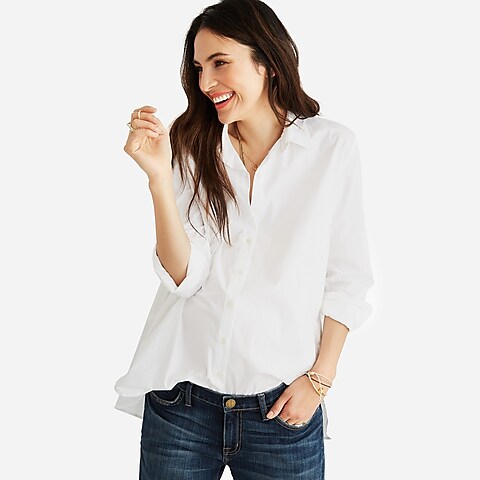 womens HATCH® classic white button-down shirt
