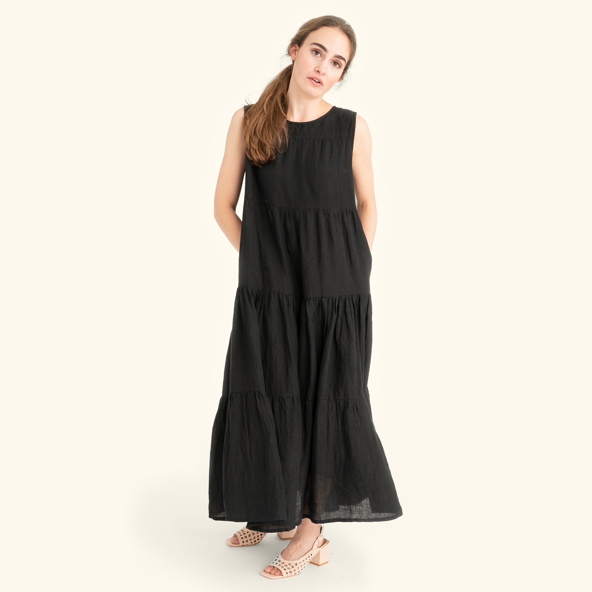 LAUDE The Label Tiered Maxi Dress For Women | J.Crew