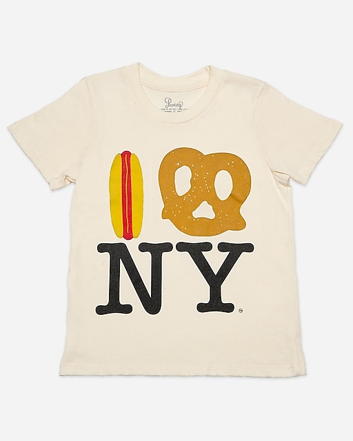 girls PiccoliNY hot-dog pretzel NY T-shirt