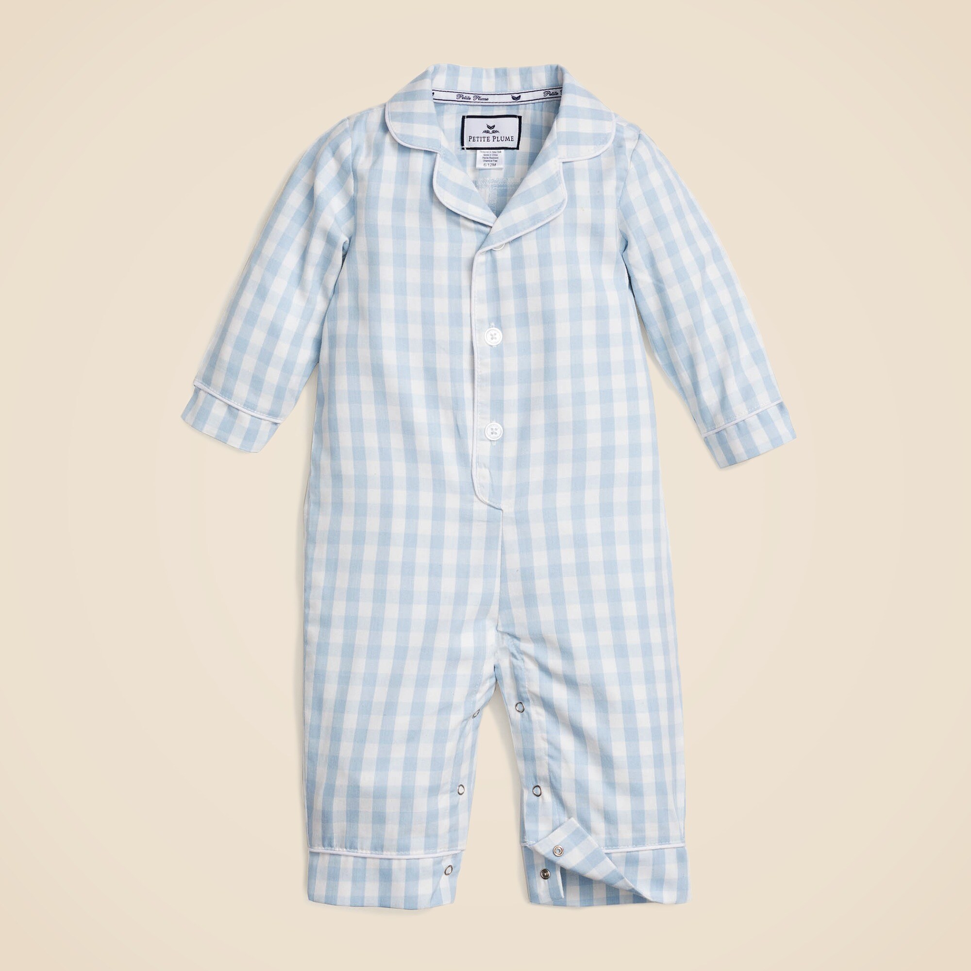 Petite Plume™ infants' romper in gingham
