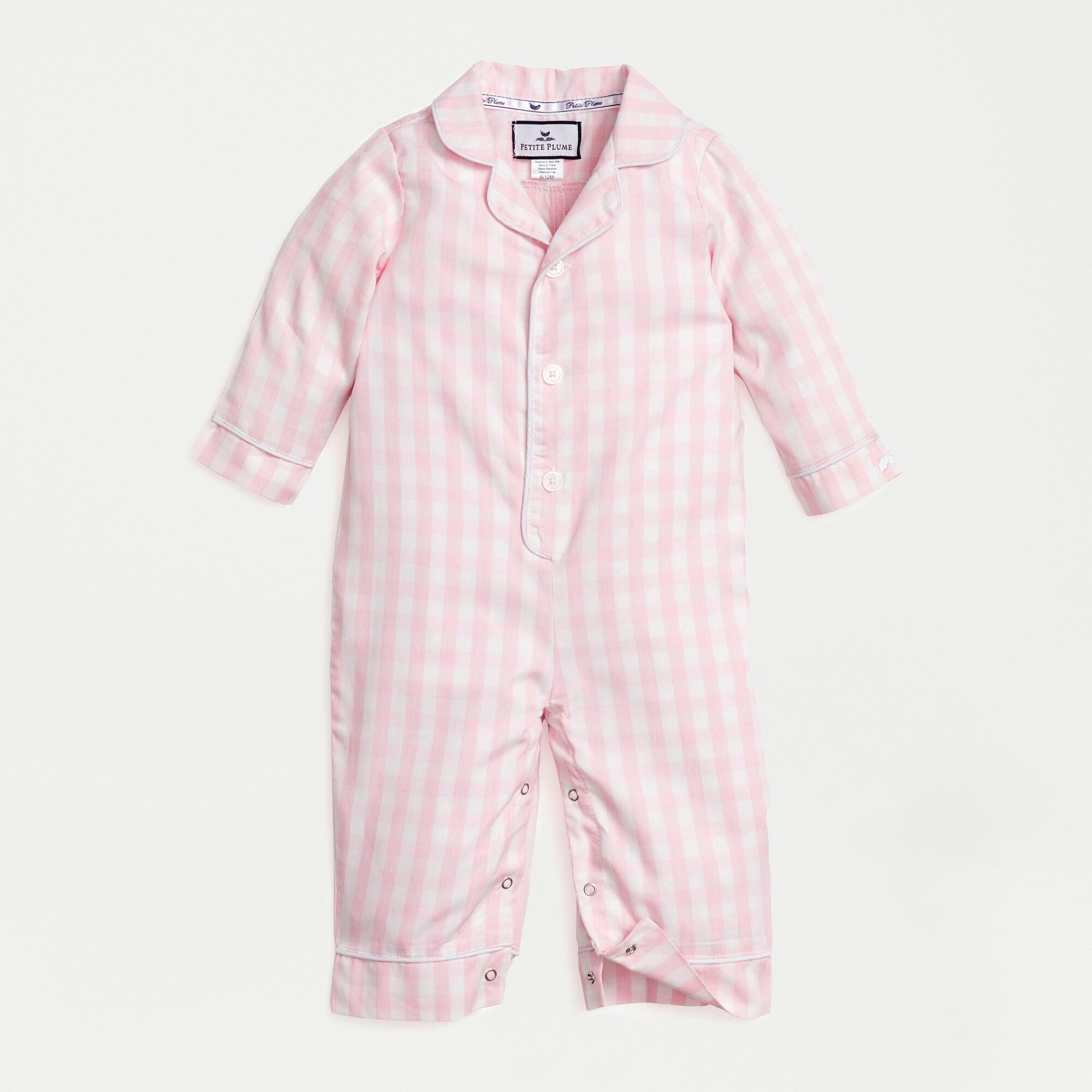 Petite Plume™ infants' romper in gingham