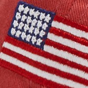Kids' baseball cap RUSTED RED AMERICAN FLA