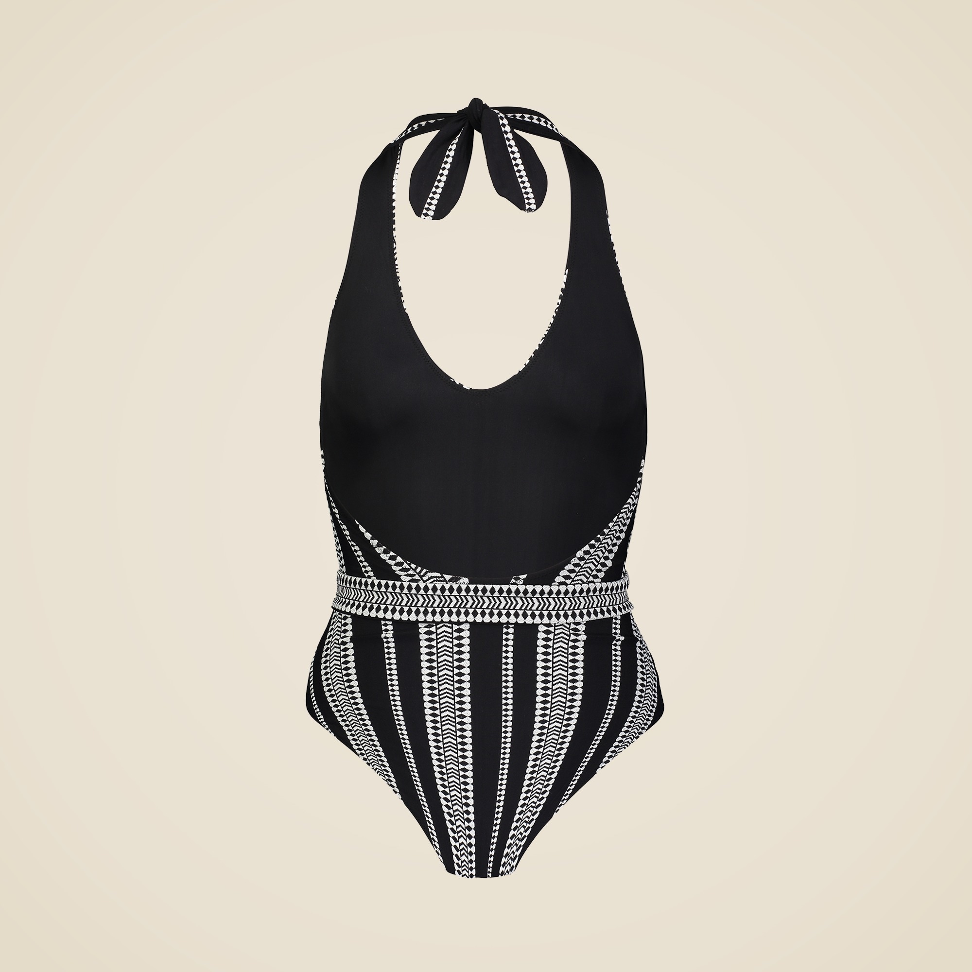 J.Crew: Lemlem Luchia Deep-V Belted One-piece For Women