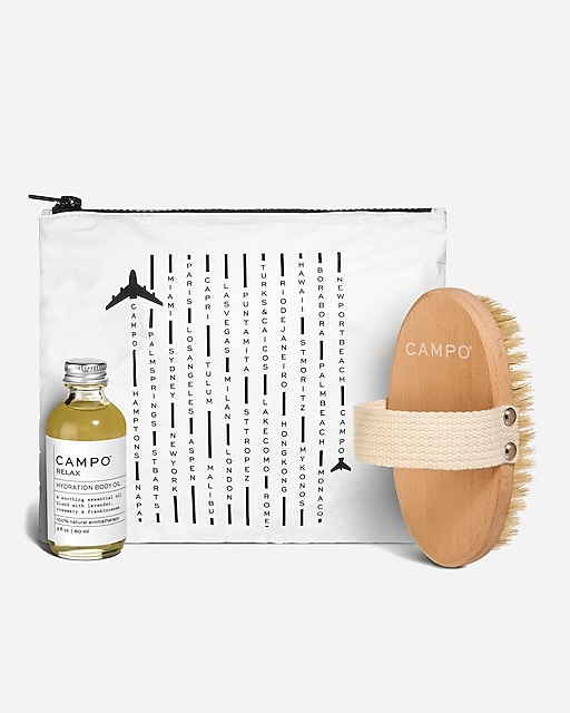 womens CAMPO&reg; RELAX body oil  dry brush kit