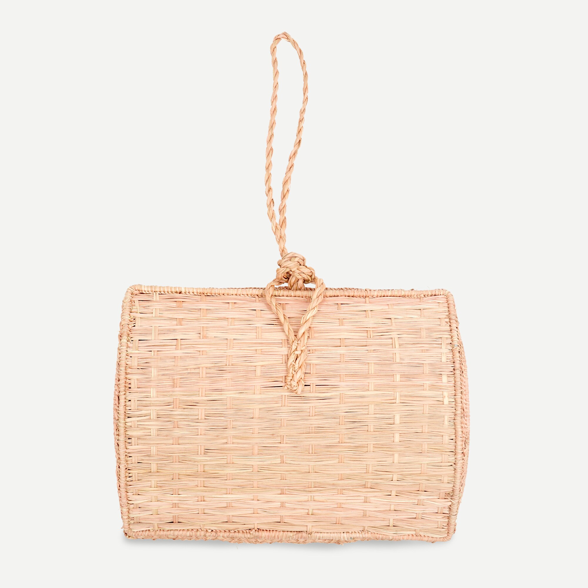 KAANAS™ Cuzco vaulted straw wristlet