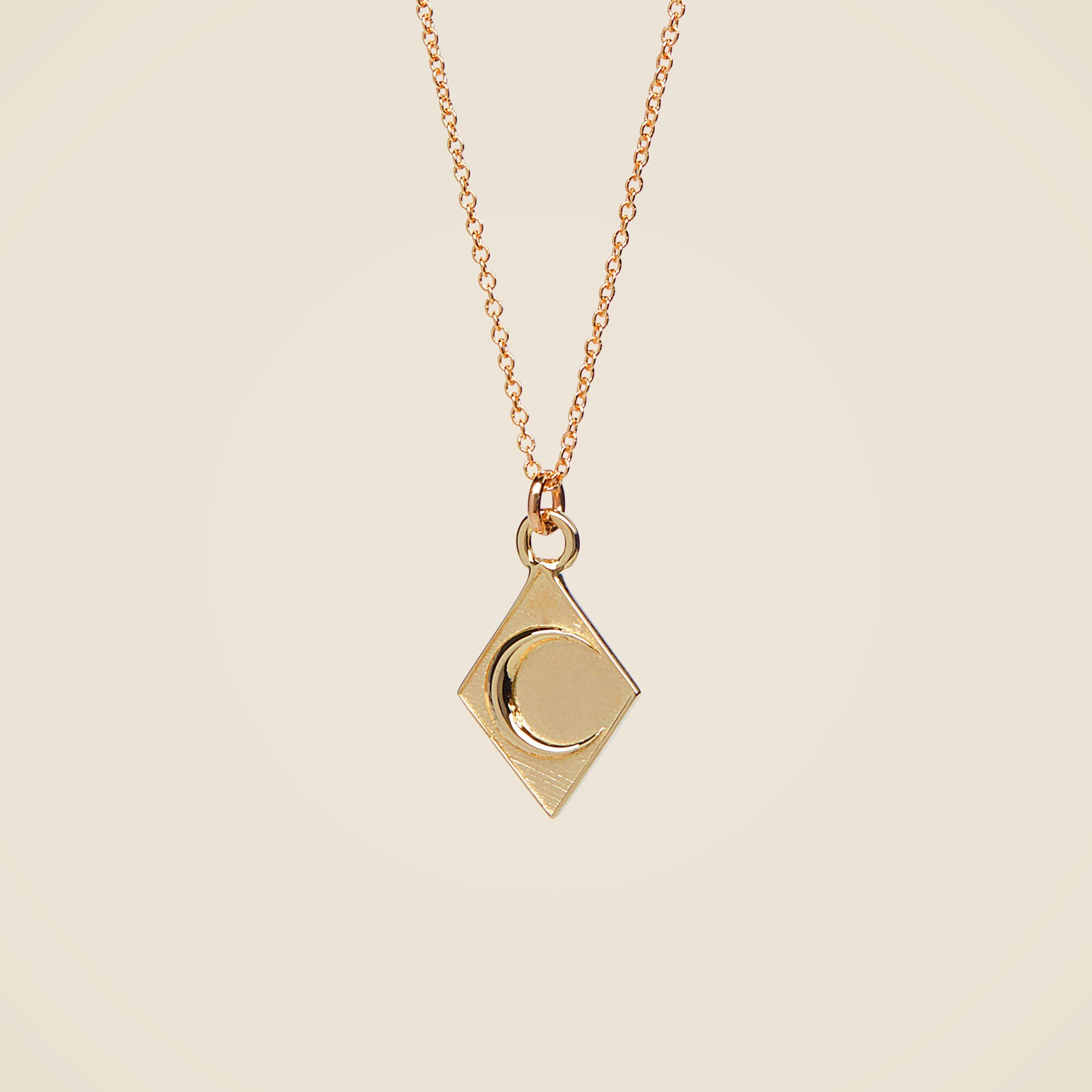 TALON JEWELRY crescent moon pendant necklace